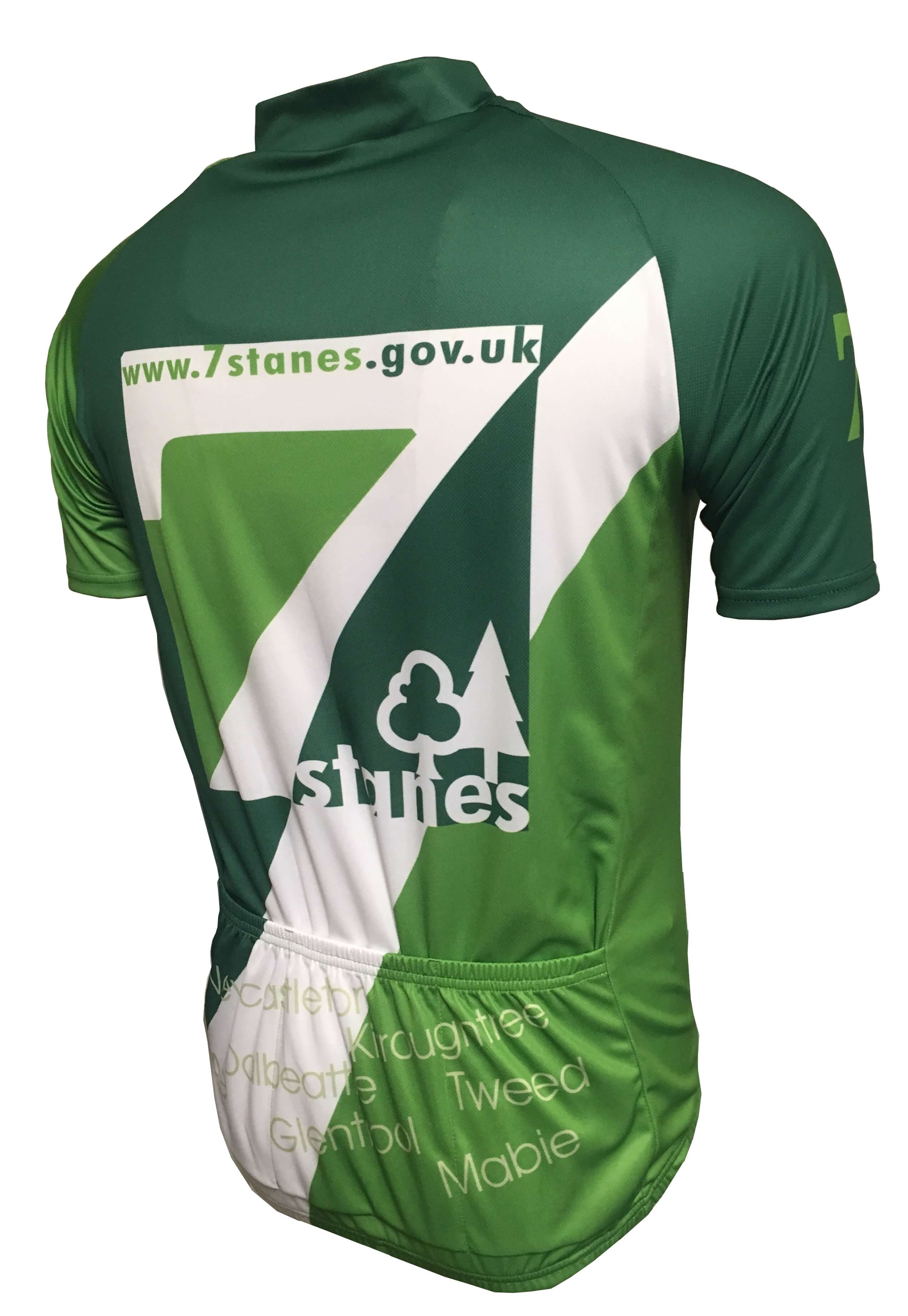 7Stanes Classic Road Cycling Jersey Back