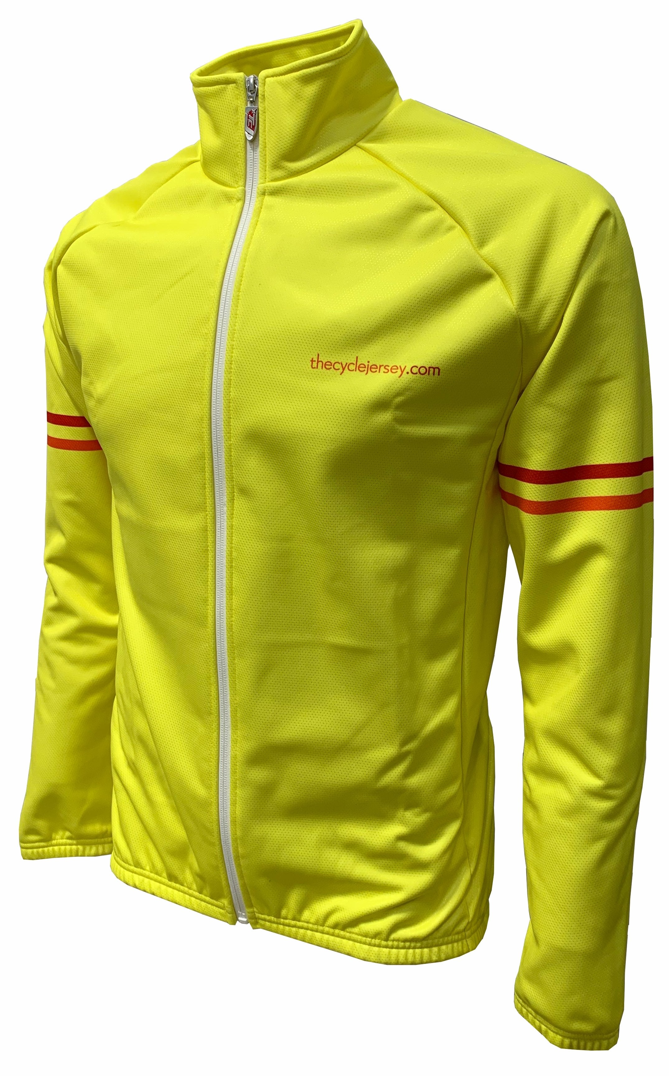 Bright Yellow Cycling Windcheeta Jacket Front 