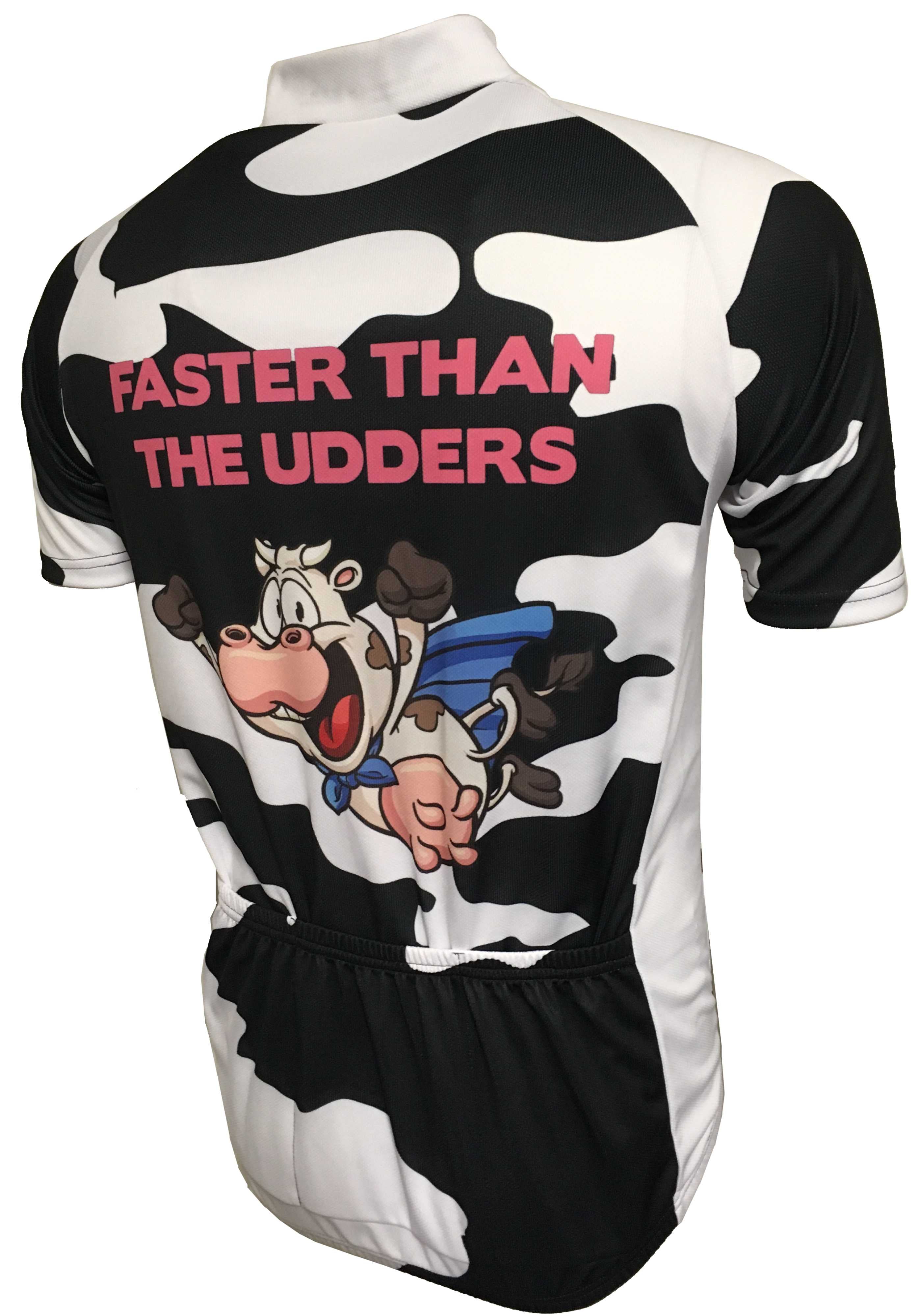 Faster Than The Udders Road Cycle Jersey Back