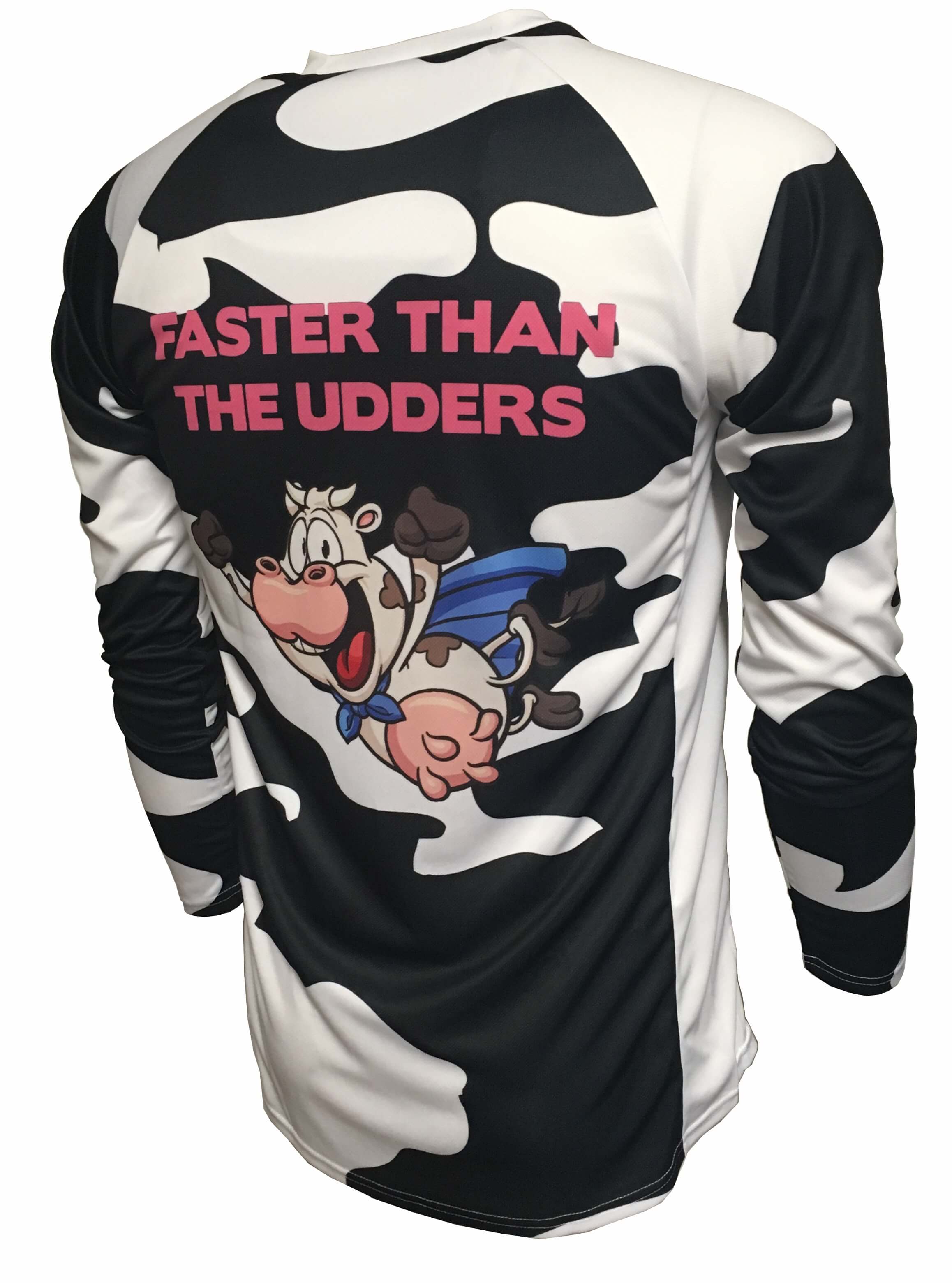Faster Than The Udders Enduro Cycle Jersey Back