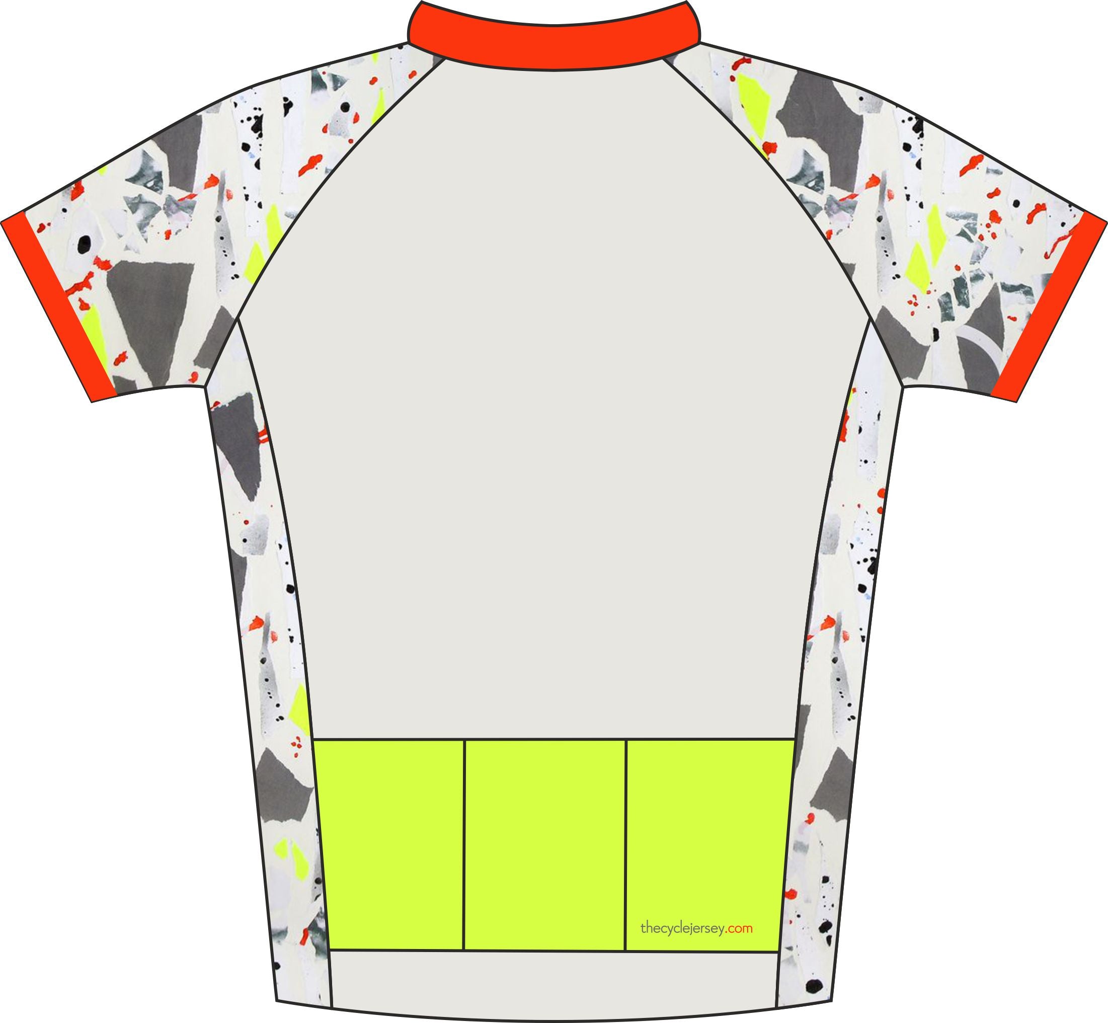 Kids Camo Design Cycle Jersey Back 