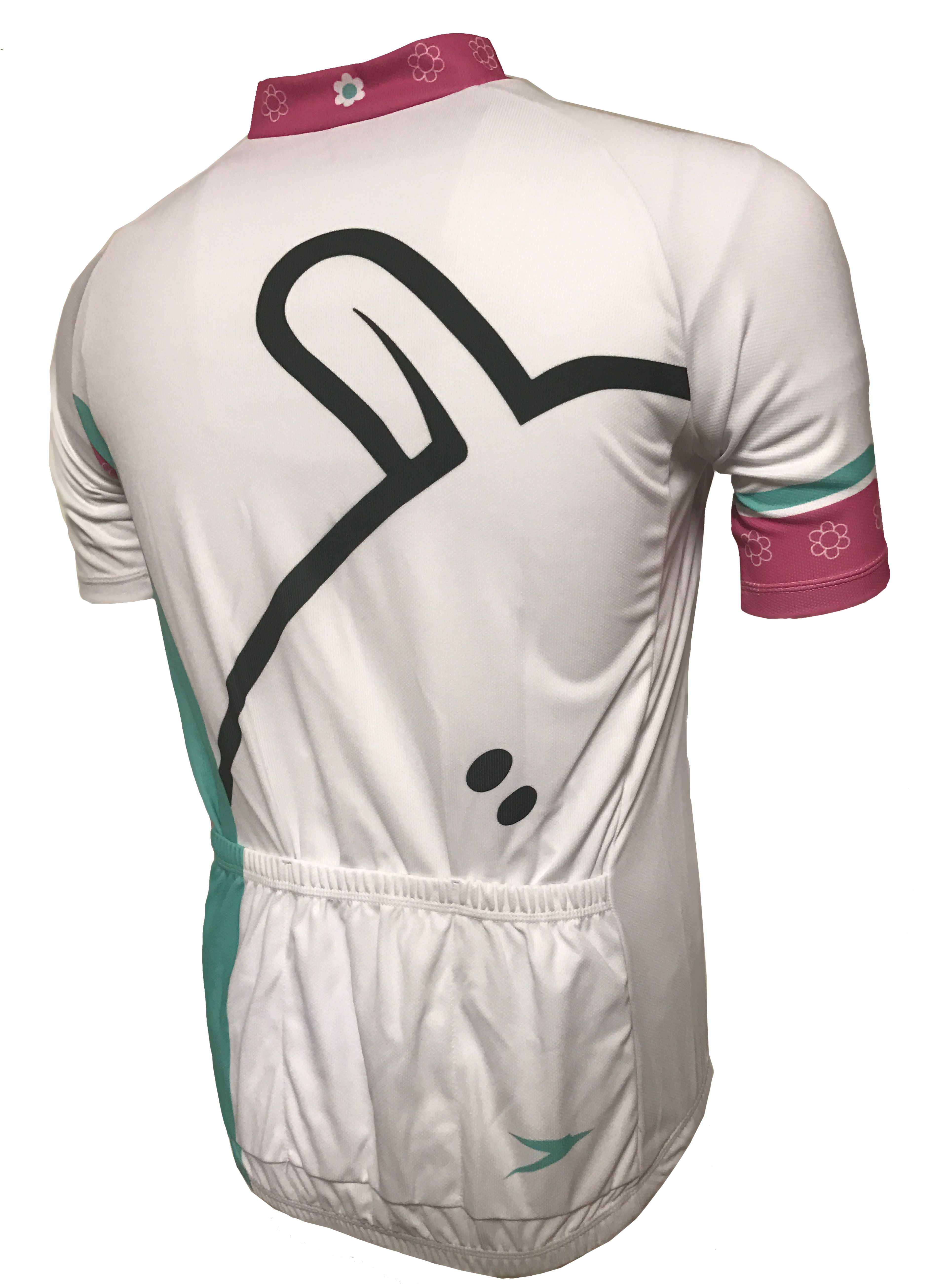 Mint Sauce White Road Cycling Jersey Back