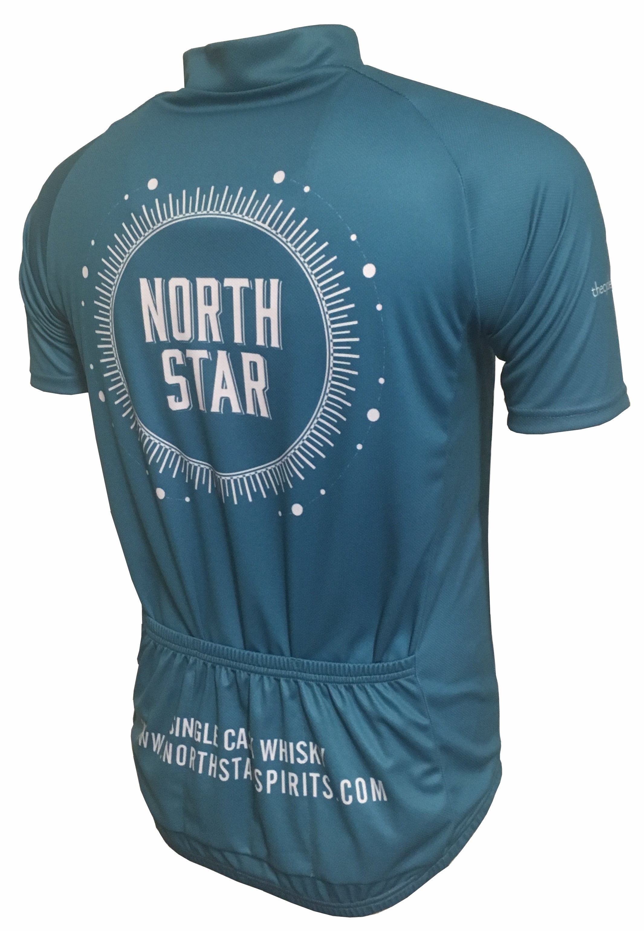 North Star Spirits Blue Road Cycling Jersey Back 