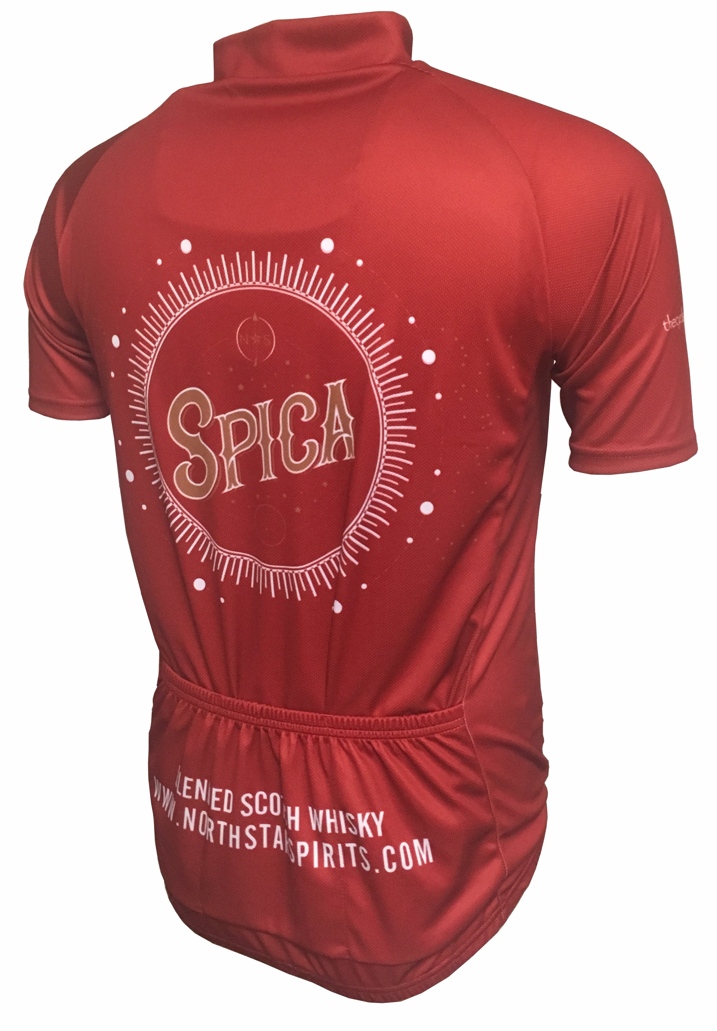 North Star Spirits Red Road Cycling Jersey Back