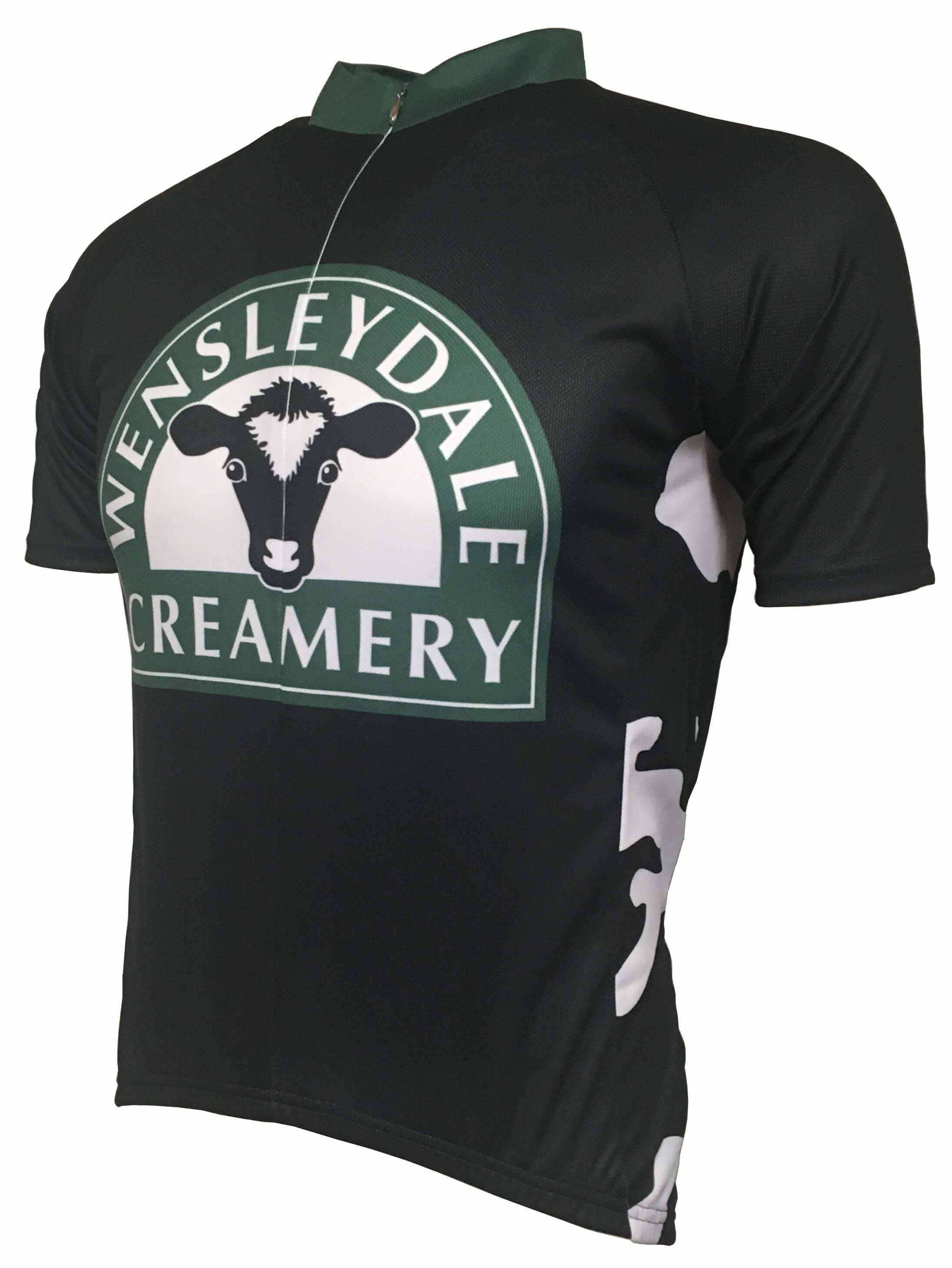 Wensleydale Creamery Cow Print Road Jersey Front 