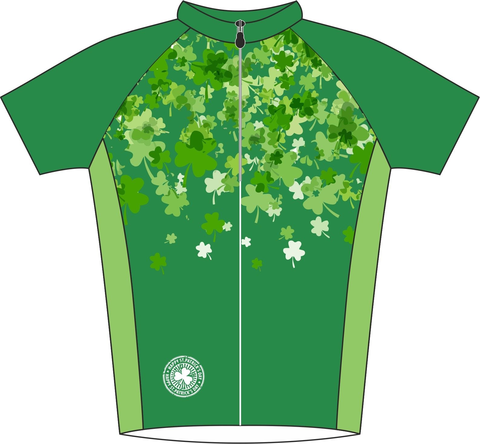 Shamrock Road Cycle Jersey Front