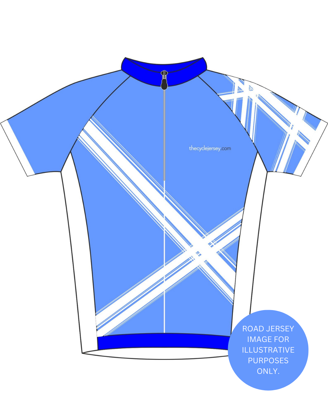 Criss Cross Blue Enduro Jersey