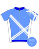 Criss Cross Blue Enduro Jersey