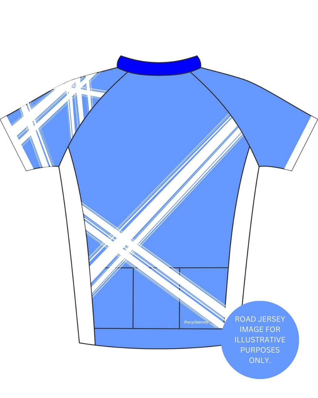 Criss Cross Blue Enduro Jersey