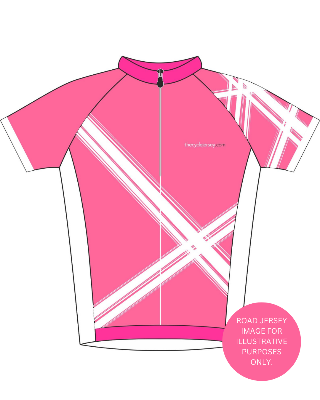 Criss Cross Pink Enduro Jersey