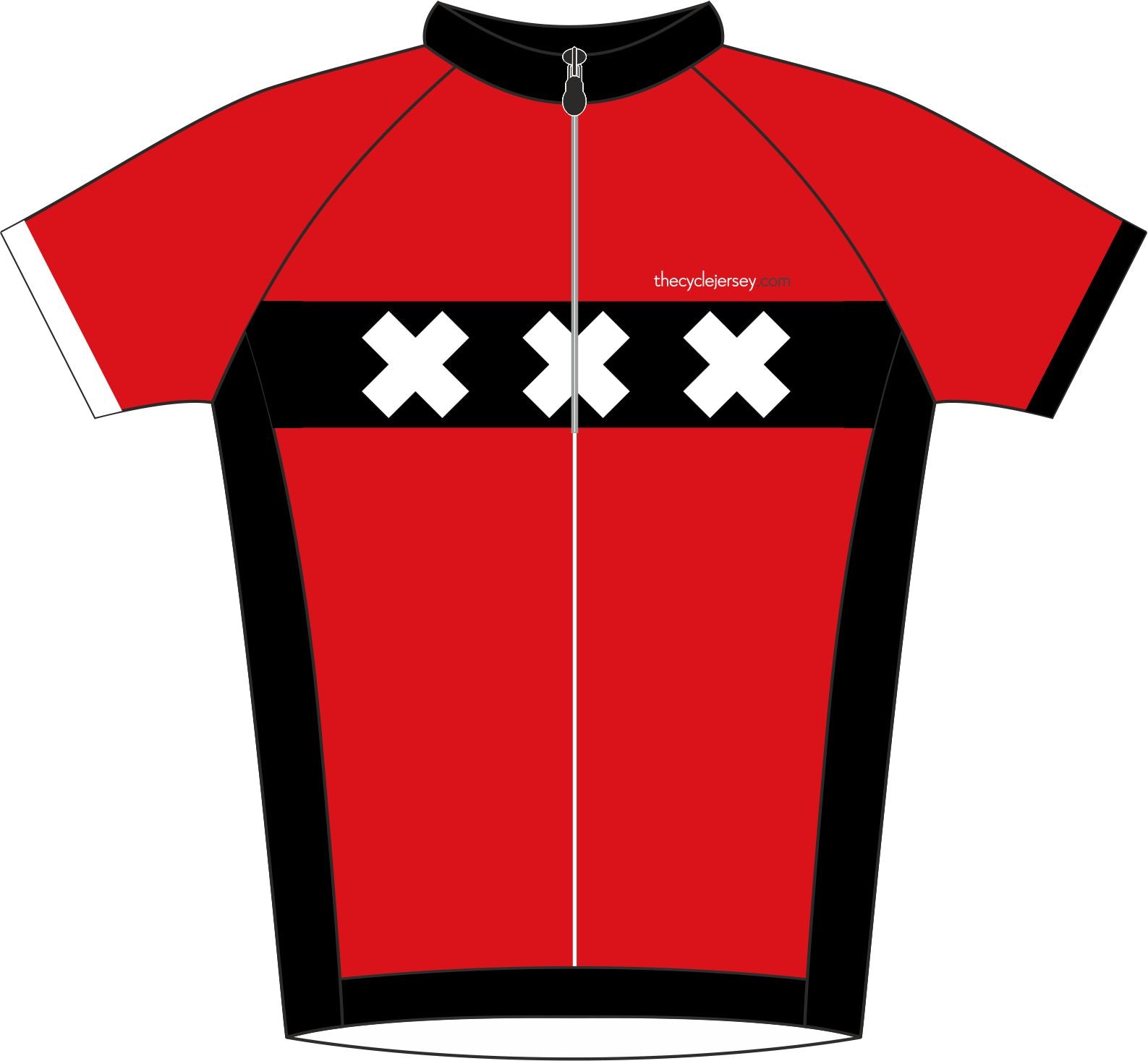 Amsterdam Road Cycling Jersey Front 