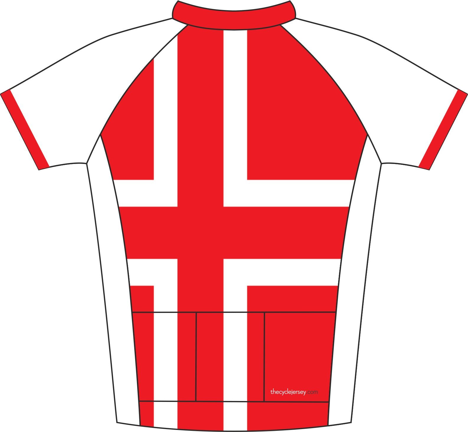 Austria Road Cycle Jersey Back