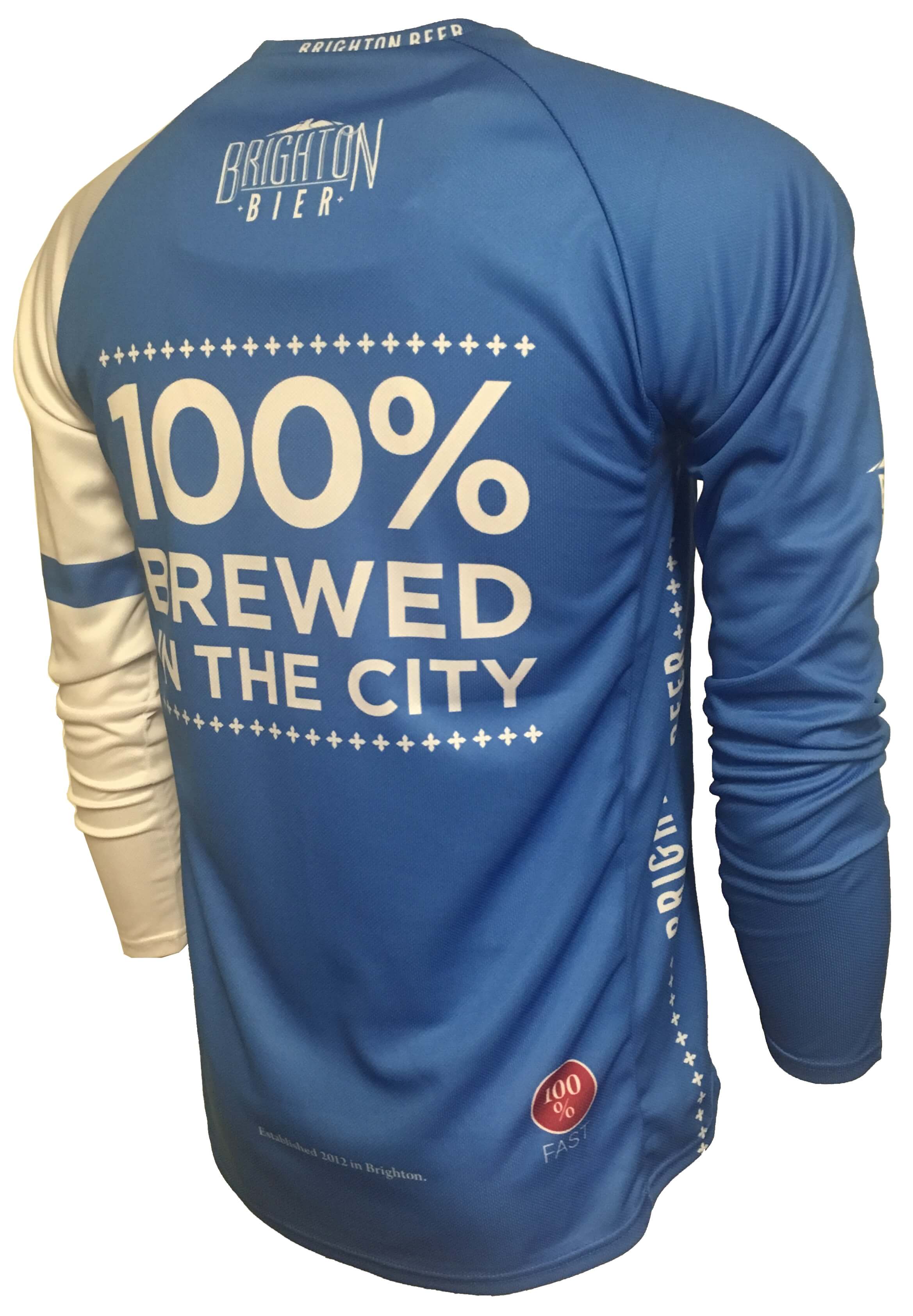 Brighton Bier Can Beer Enduro Cycle Jersey Back 