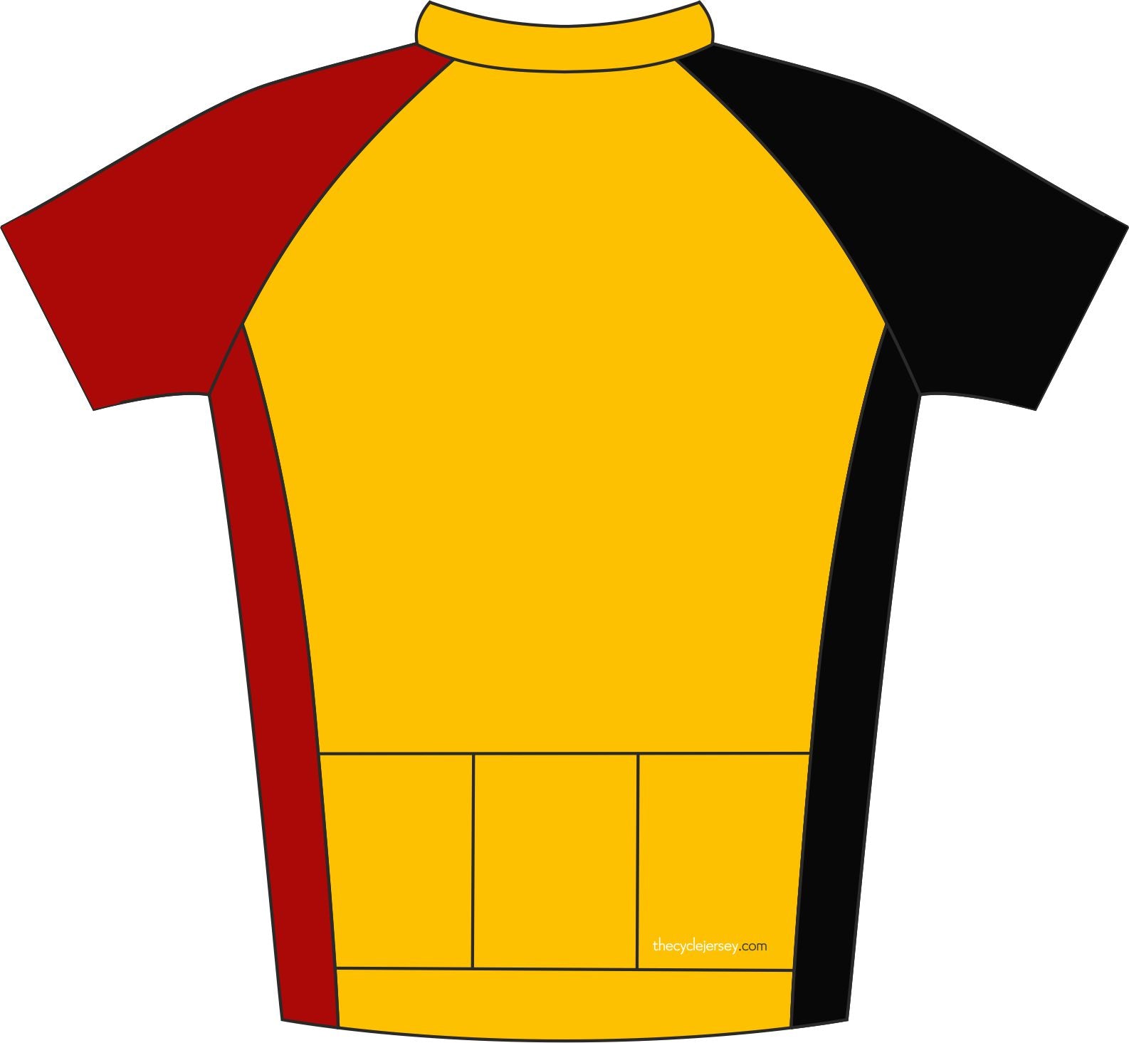 Belgium Road Cycle Jersey Back