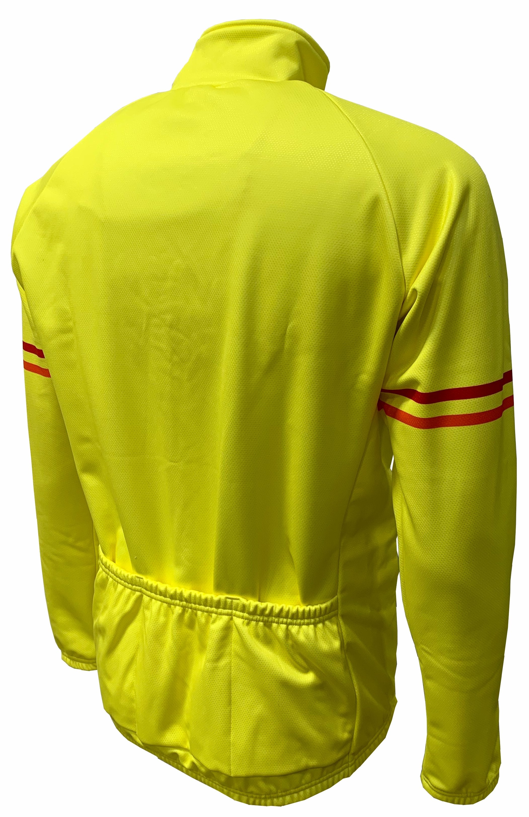 Bright Yellow Cycling Windcheeta Jacket Back