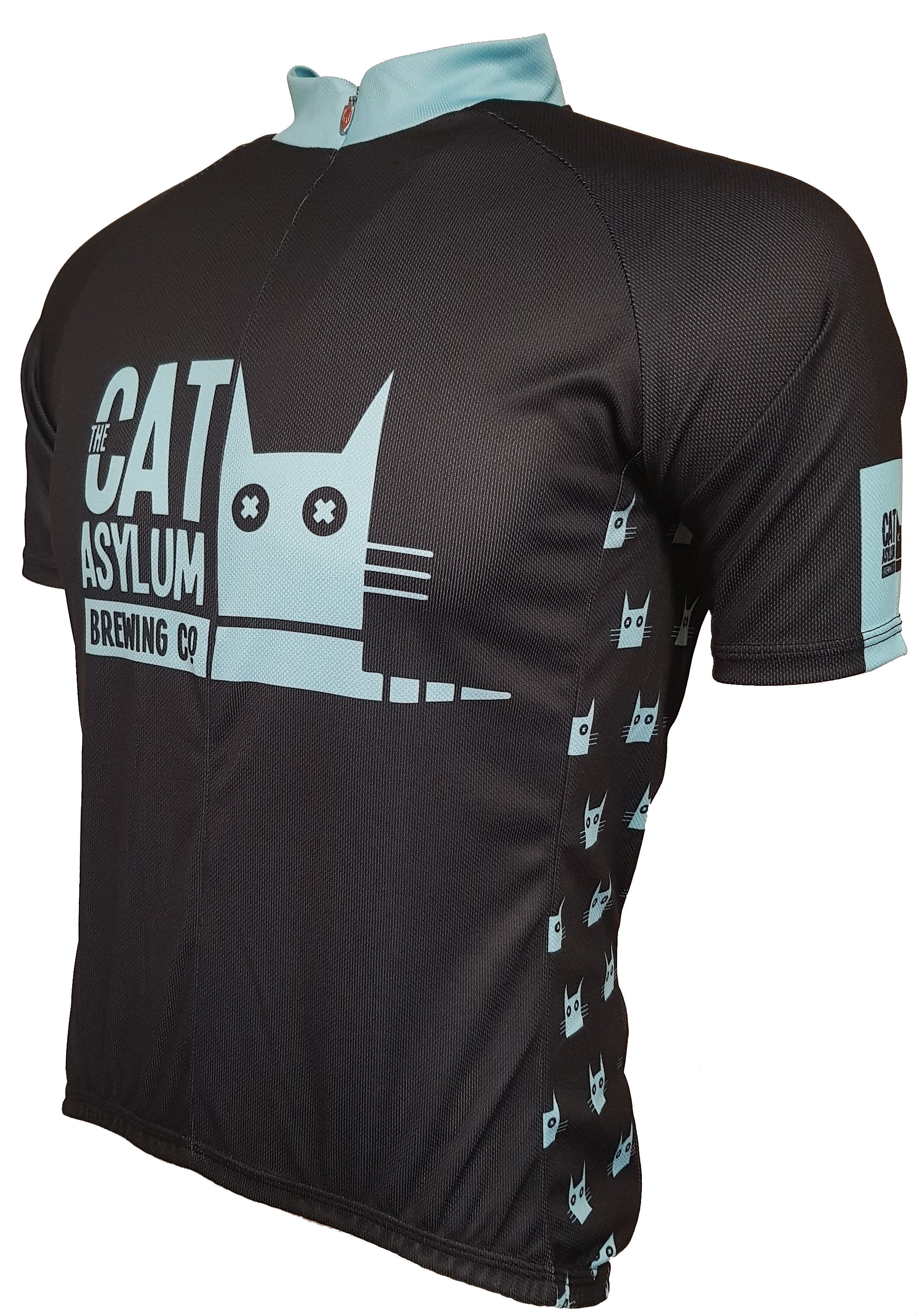 Cat Asylum Road Cycling Jersey Front 