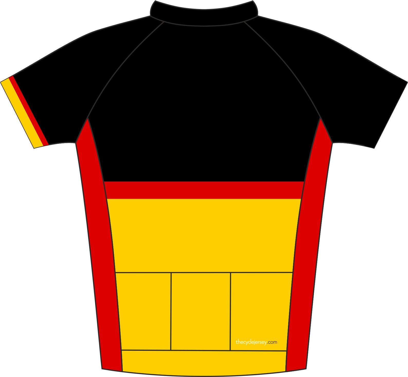 Germany Road Jersey Back