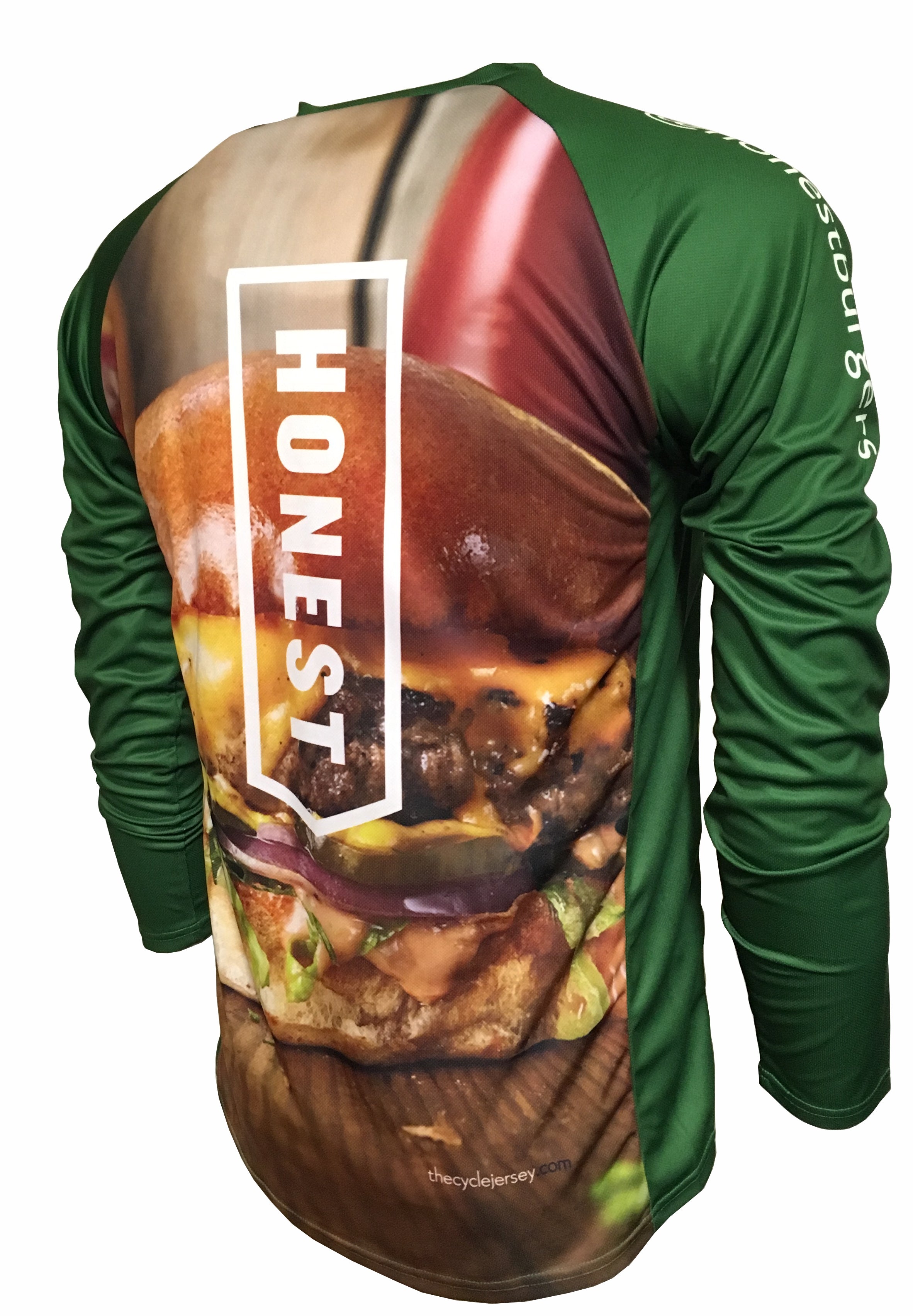 Honest Burgers Kids Enduro Cycling Jersey Back