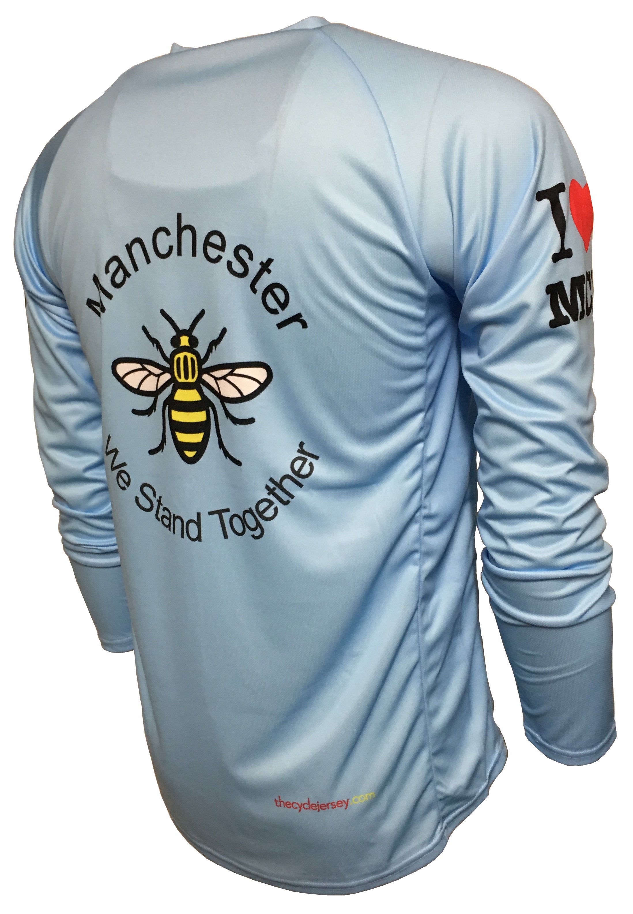 I Love Manchester Enduro Jersey Back