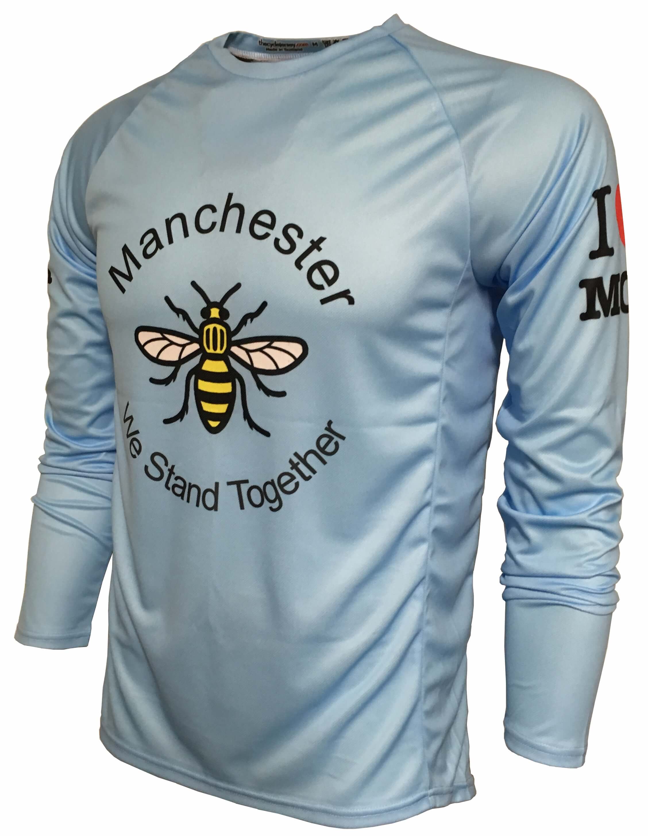 I Love Manchester Enduro Jersey Front 