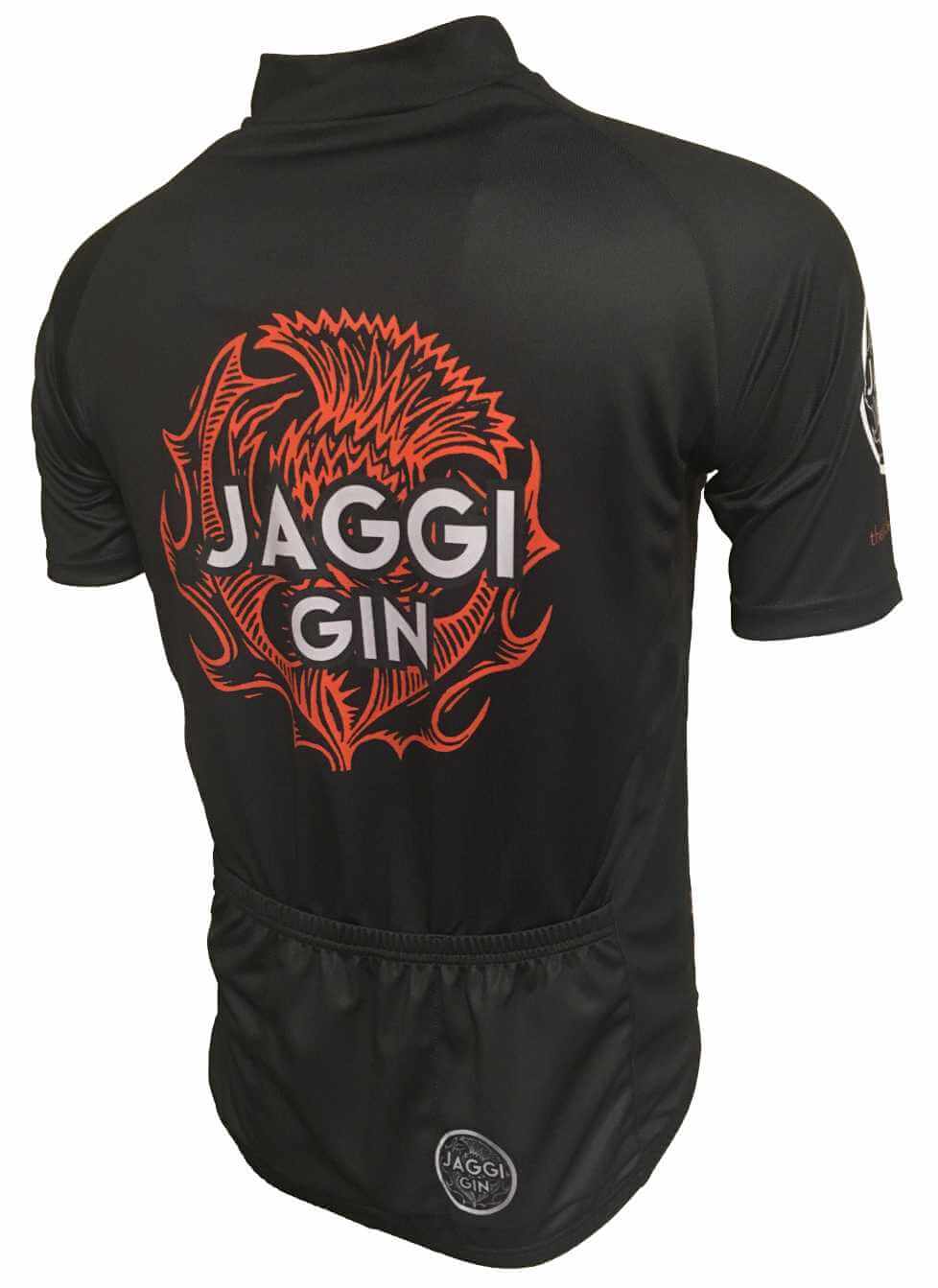 Jaggi Gin Orange Road Cycling Jersey Back