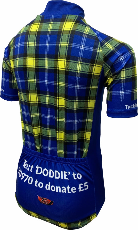 Doddie'5 Tartan Kids Cycling Jersey Back