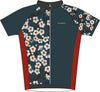 Oriental Floral Kids Cycle Jersey Front