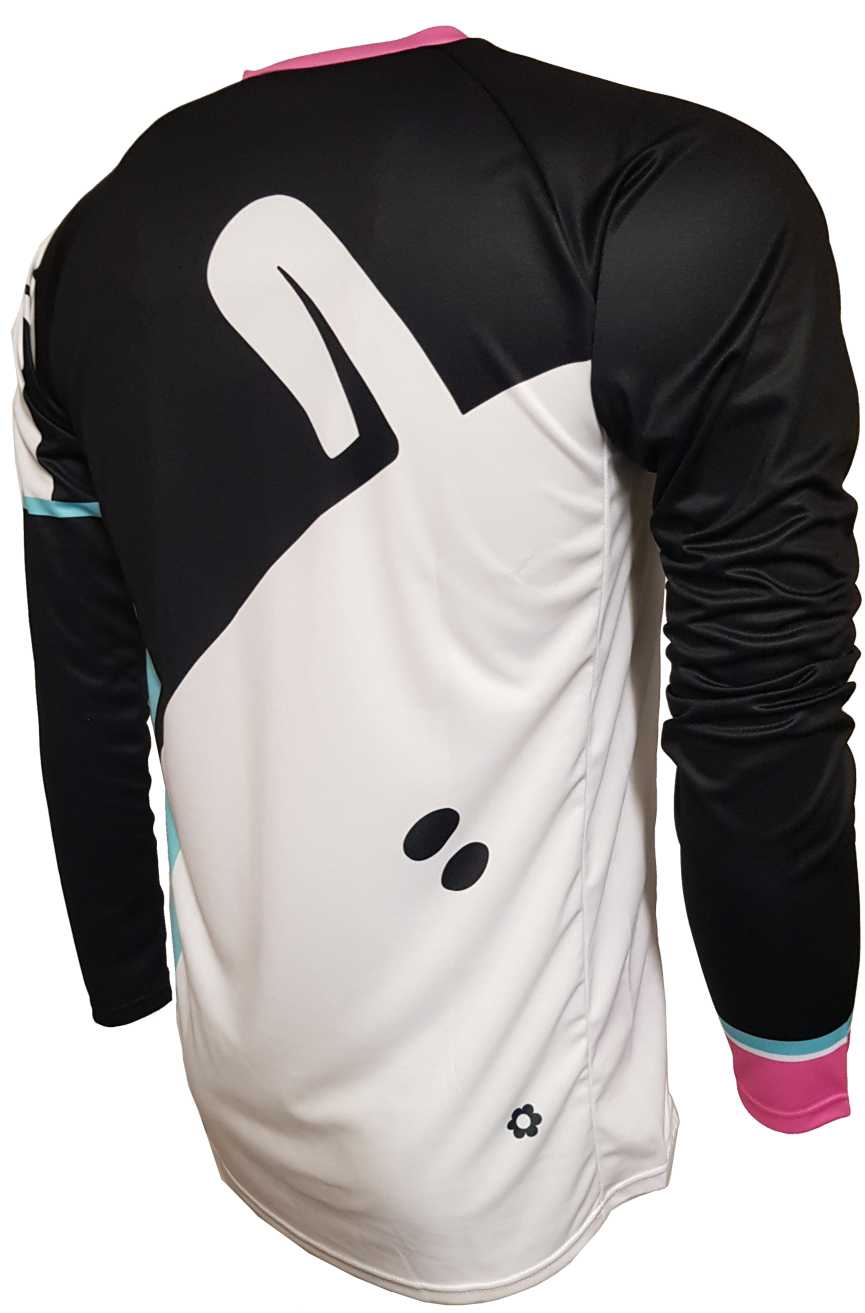 Mint Sauce Black Enduro Jersey Back