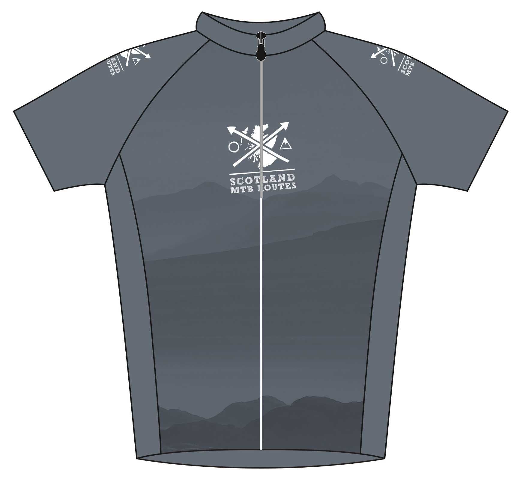 MTB Routes Road Jersey Front