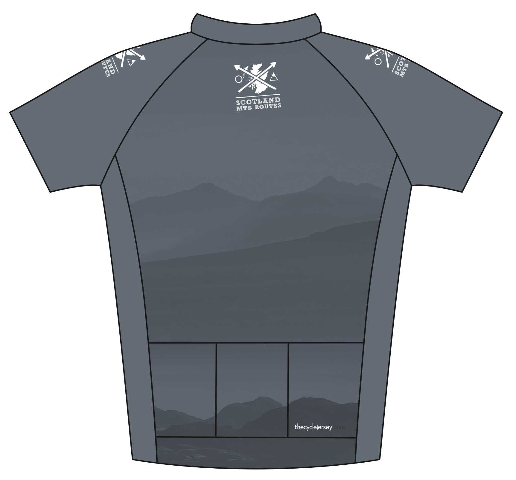 MTB Routes Road Jersey Back