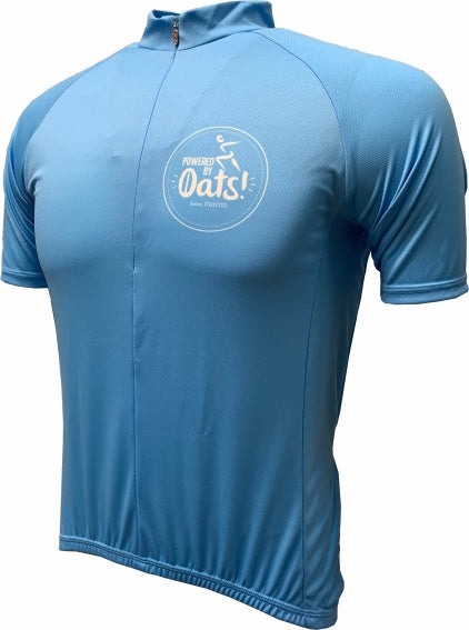 Nairn's Oatcakes Kids Blue Cycle Jersey Front