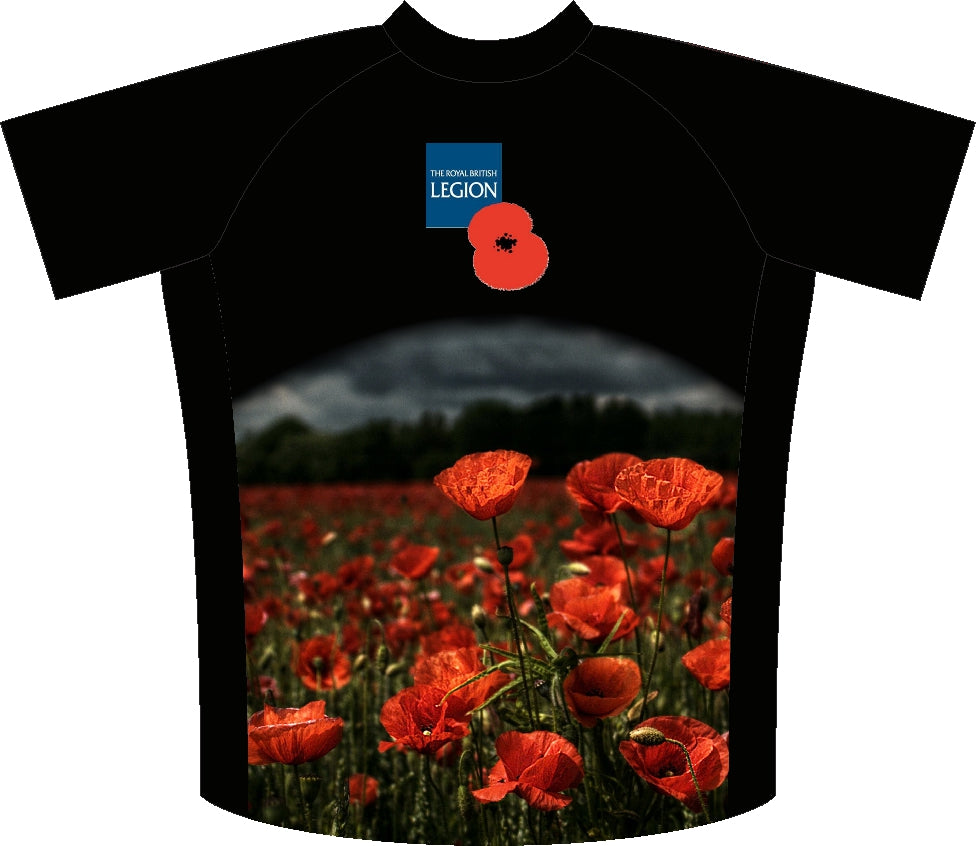 Poppy Fields Remembrance Enduro Jersey Back