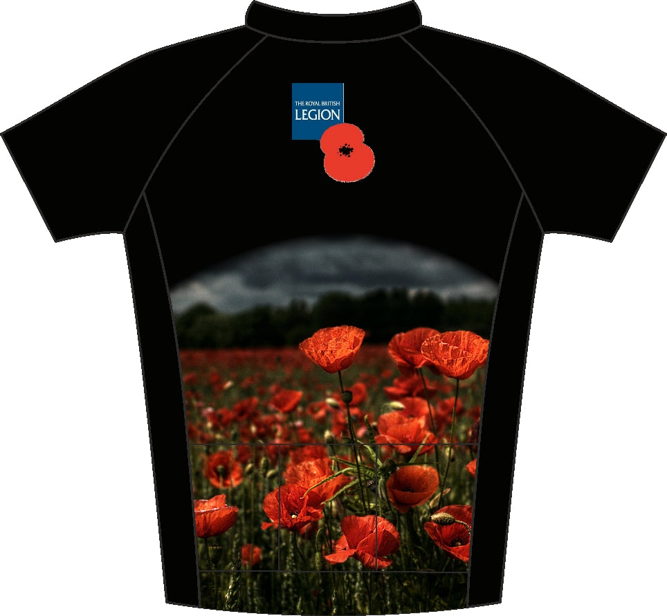 Poppy Fields Remembrance Road Jersey Back