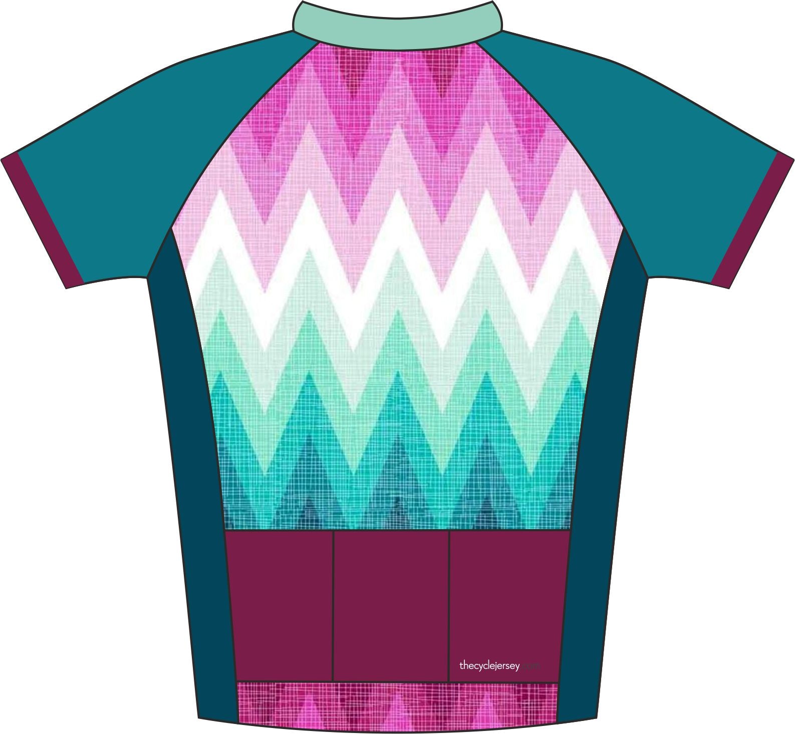 Fade Design Cycle Jersey Back
