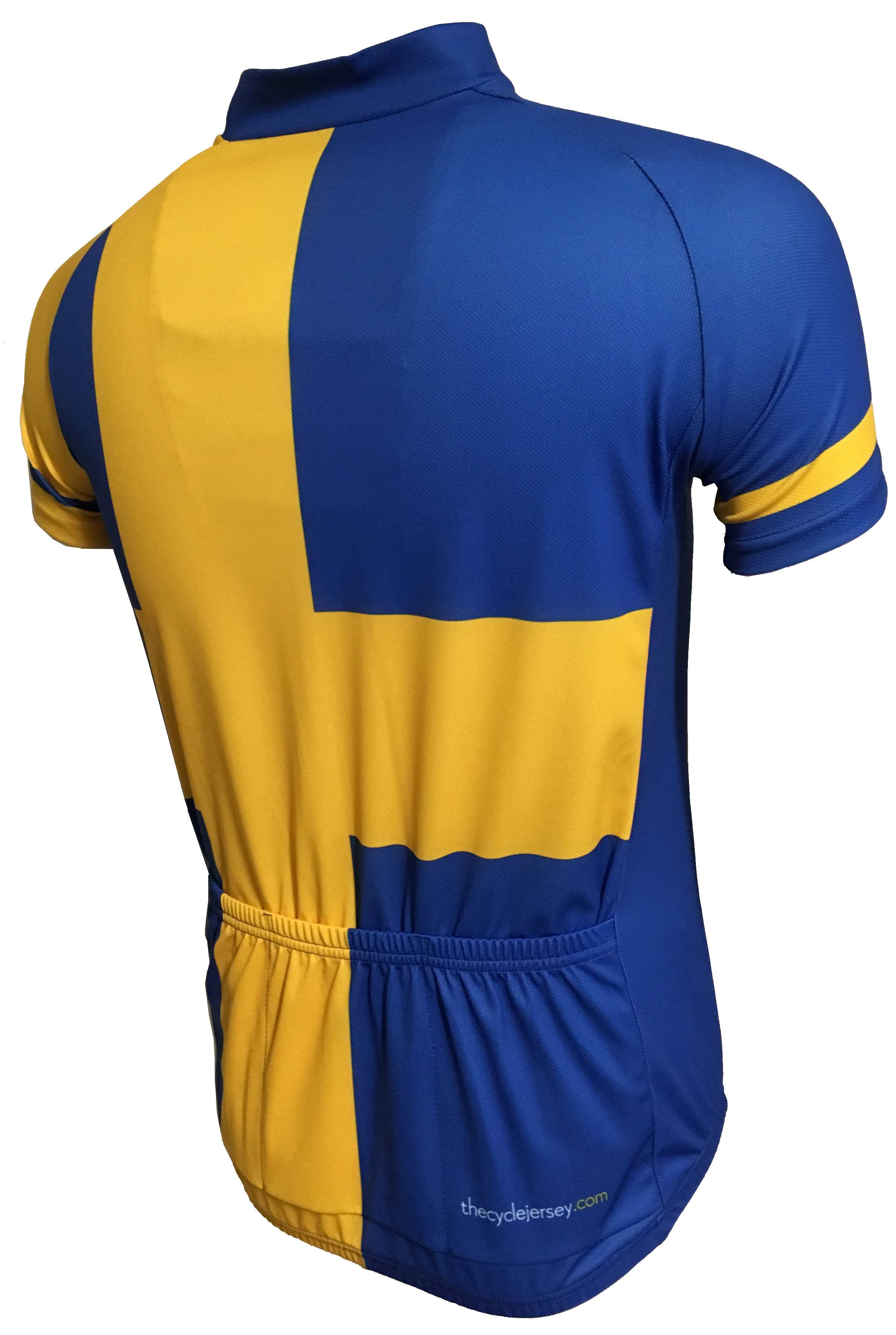 Sweden Road Cycling Jersey Back