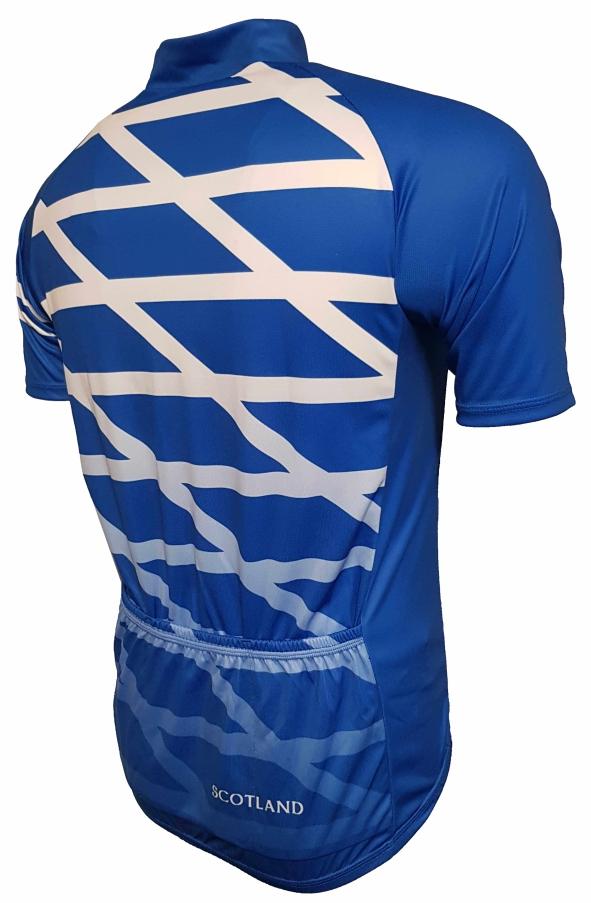 Scotland Flag Cycling Jersey Back