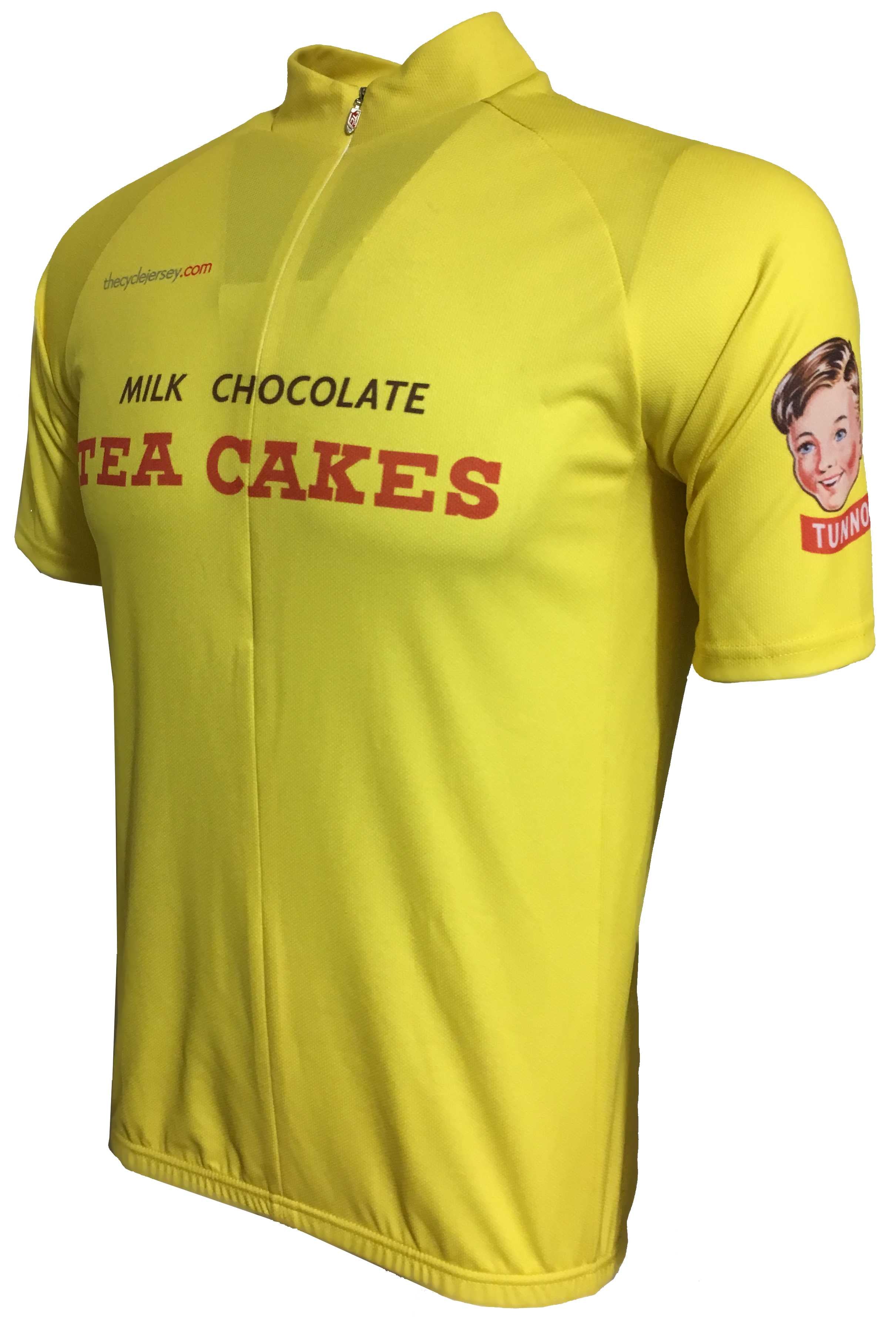 Tunnocks Tea Cake Kids Road Cycling Jersey Front 