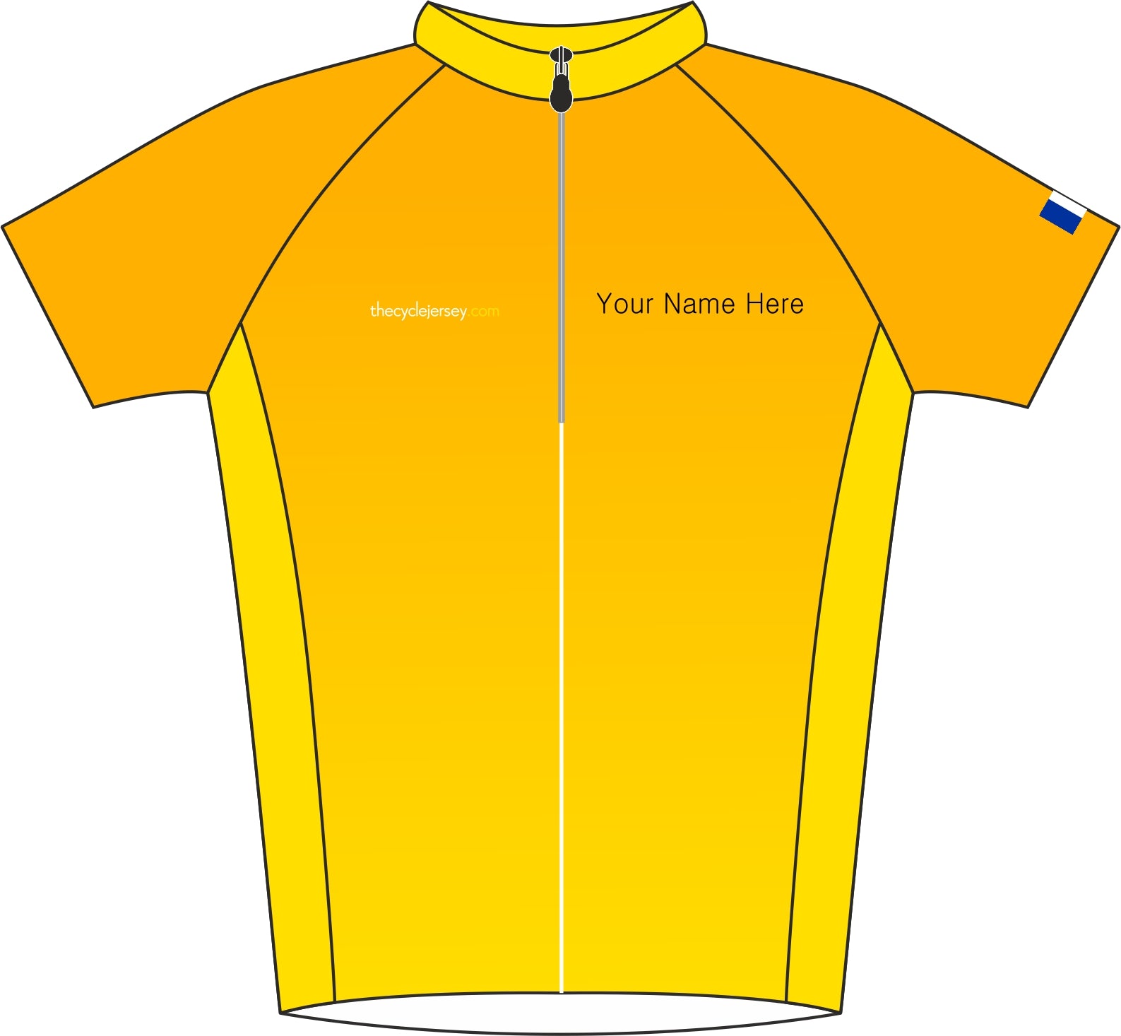 Le Tour De France Customised Road Jersey Front 