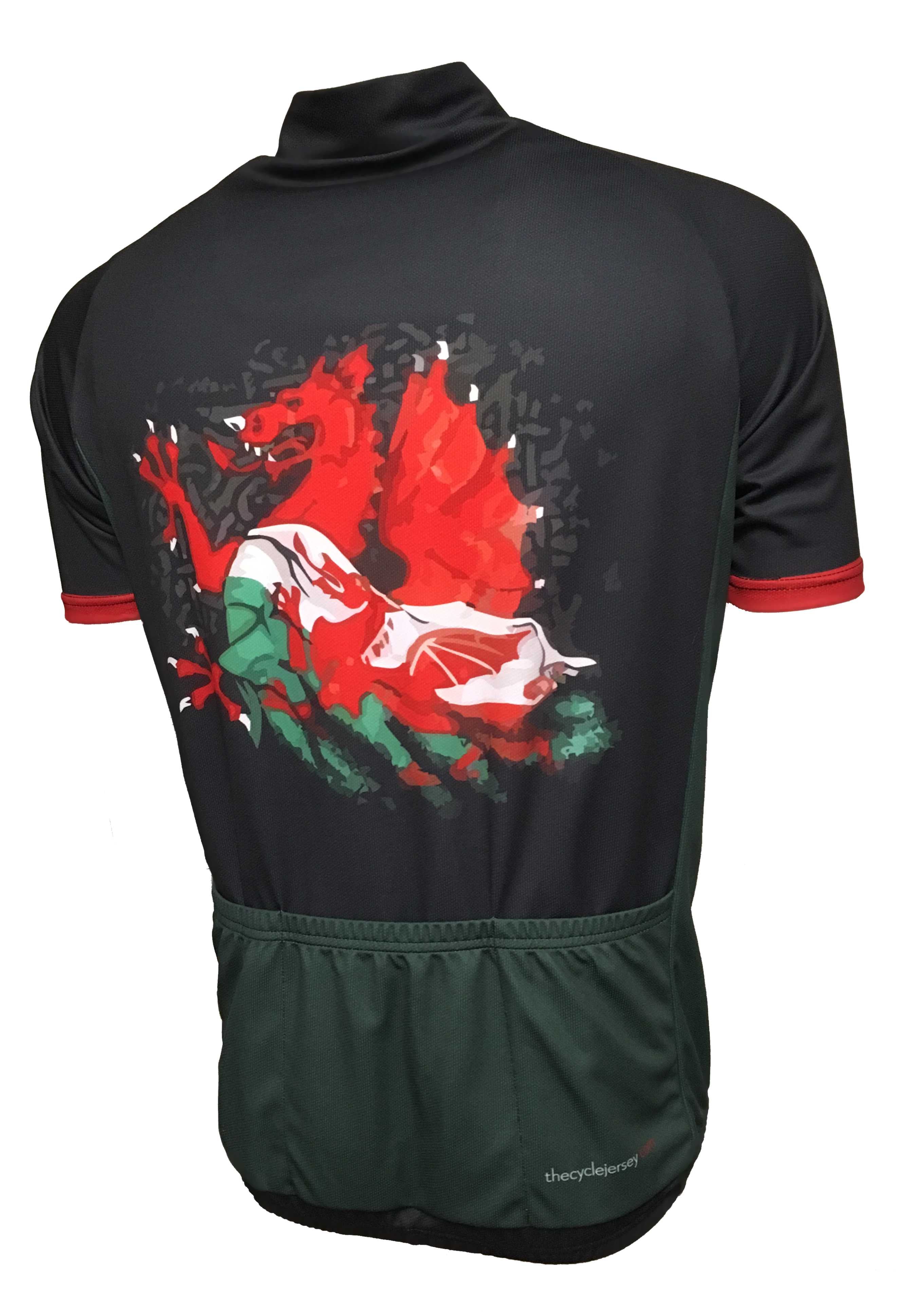 Wales Road Cycle Jersey Back