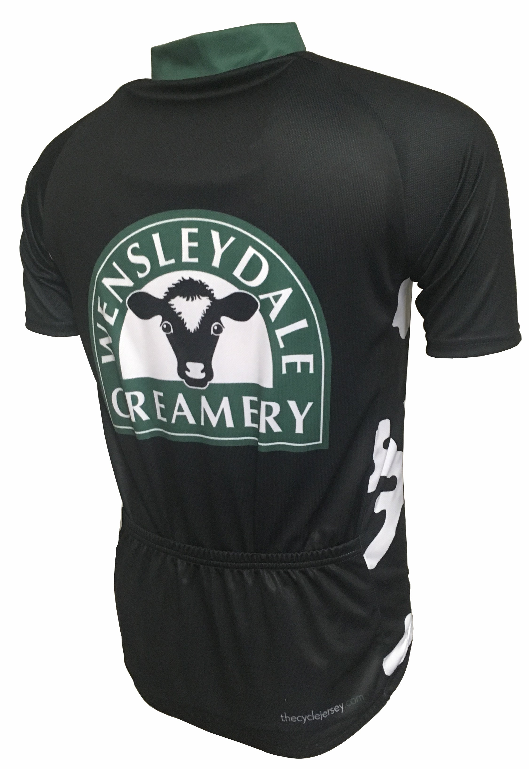 Wensleydale Creamery Cow Print Road Jersey Back 