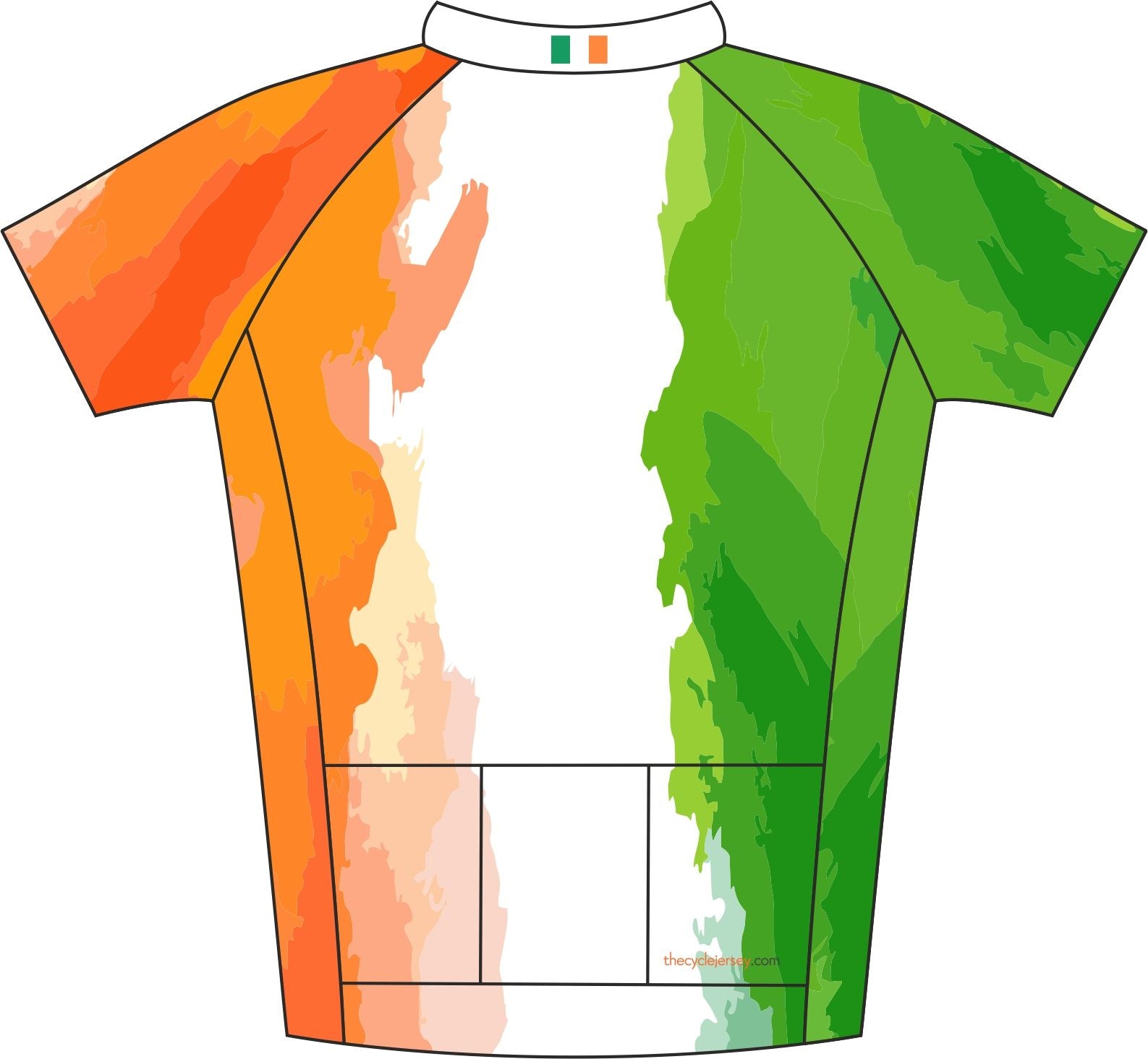 Ireland Kids Cycle Jersey Back