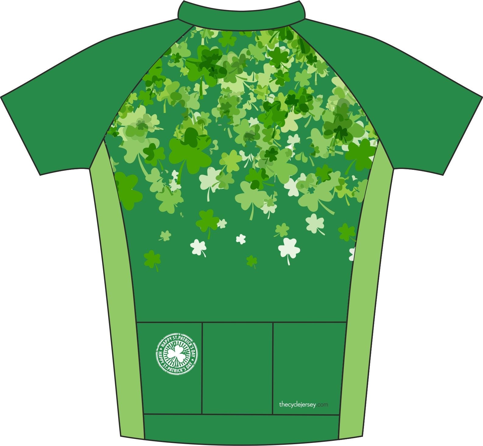 Shamrock Road Cycle Jersey Back 